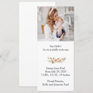 Simply Elegant Birth Announcement
