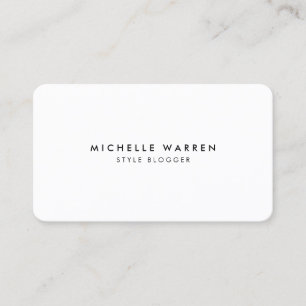 Simply Elegant Blogger Business Card