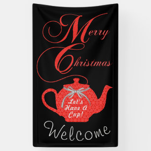 Simply Elegant Christmas Tea Party Banner