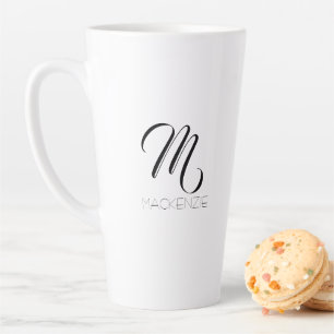 Simply Elegant Custom Personalised Latte Mug