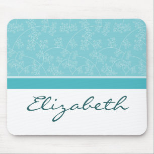 Simply Elegant Designer Custom Aqua Mousepad