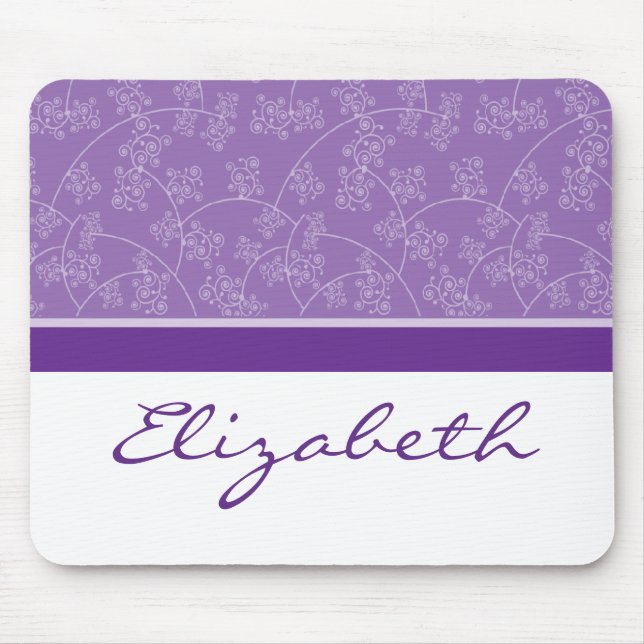 Simply Elegant Designer Custom Lilac Mousepad (Front)
