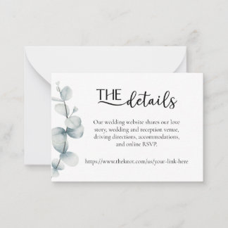 Simply Elegant - Eucalyptus - Details Card