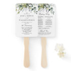 Simply Elegant Eucalyptus Wedding Program