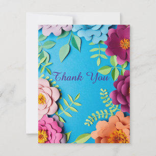 Simply Elegant Flat Thank You Sympathy Card