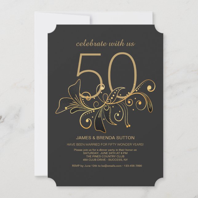 Simply Elegant Invitation (Front)