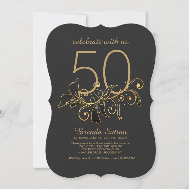 Simply Elegant Invitation (Front)