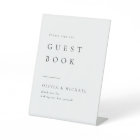 Simply Elegant Modern Wedding Guest Book