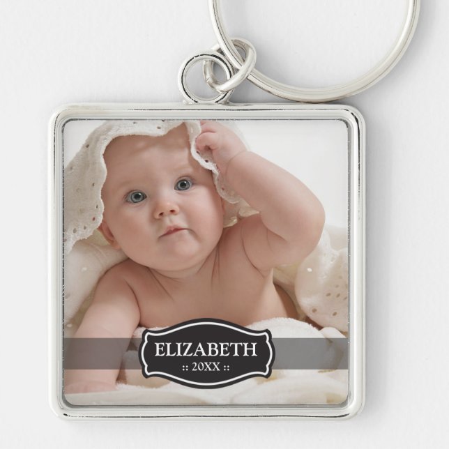 Simply Elegant Mummy's Keychain (black) (Front)
