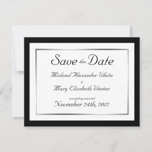 Simply Elegant - Save the Date Announcements