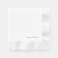 Simply Elegant Script Wedding Coined Cocktail