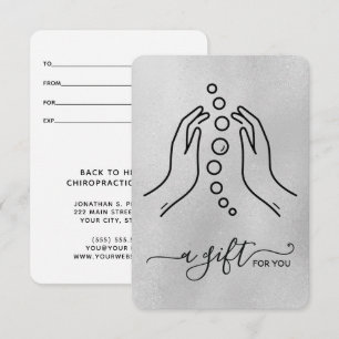 Simply Elegant Small Chiropractic Gift Certificate