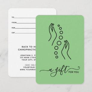 Simply Elegant Small Chiropractic Gift Certificate