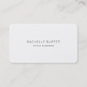 Simply Elegant Style Blogger Minimal Business Card