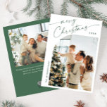 Simply Elegant Stylish 2 PHOTO Christmas Greeting Holiday Card<br><div class="desc">Simply Elegant Stylish PHOTO Christmas Greeting Holiday Card.
 
Surprise and bring joy to your close ones and make the celebration unforgettable.

 For further customisation,  please click the "customise further" link and use our design tool to modify this template.</div>