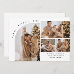 Simply Elegant Stylish PHOTO Christmas Greeting Holiday Card
