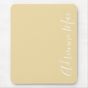 Simply Elegant Sunlight Ivory Personalized Mouse Pad
