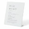 Simply Elegant Typography Modern Bar Menu Pedestal