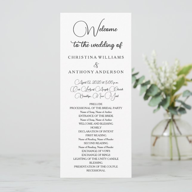 Simply Elegant Typography Modern Program (Standing Front)