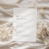 Simply Elegant Typography Modern Wedding Details