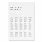 Simply Elegant Typography Wedding Seating Chart