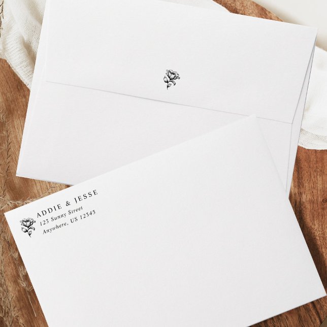 Simply Elegant Wedding 5x7 Envelope (Creator Uploaded)