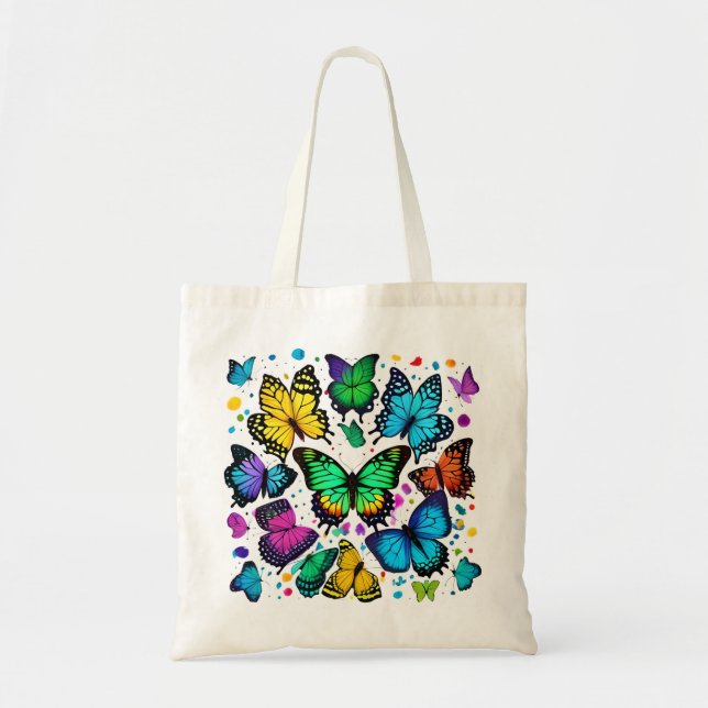 Simply Enspired Butterflies Tote Bag (Front)