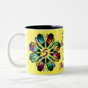 Simply Enspired Butterfly Customisable Two-Tone Coffee Mug