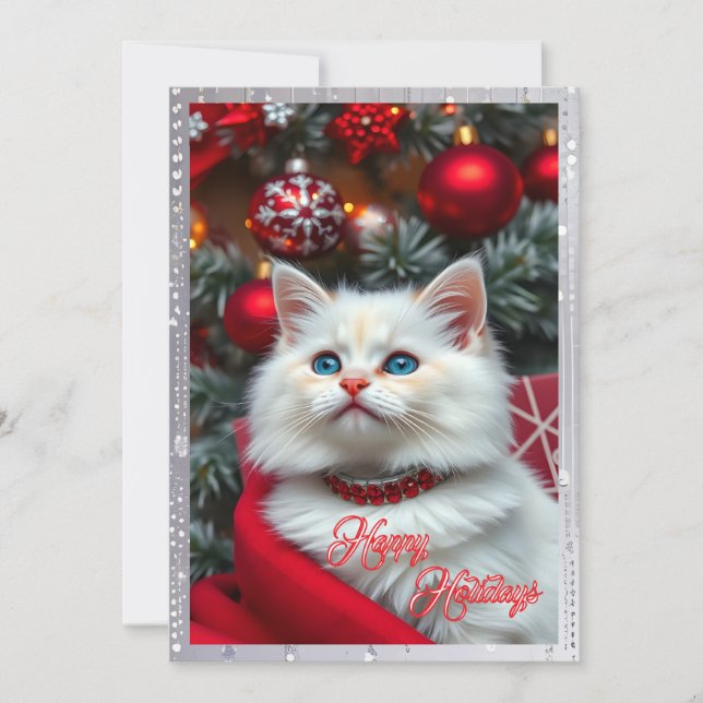 Simply Enspired Catlovers Christmas  Holiday Card (Front)
