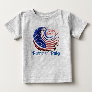 Simply Enspired "Patriot Baby" Stars and Stripes: Baby T-Shirt