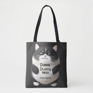 Simply Enspired Purrr Pluffy-ness Tote Bag