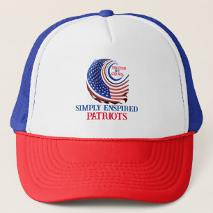 Simply Enspired United We Stand Patriots: Trucker Hat