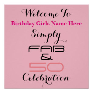 Simply Fab & 50 Birthday - Poster