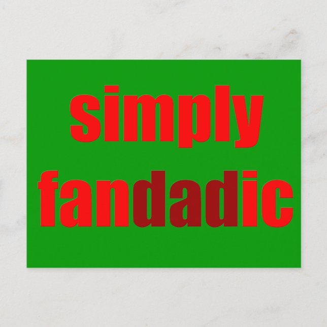 Simply Fandadic Postcard (Front)