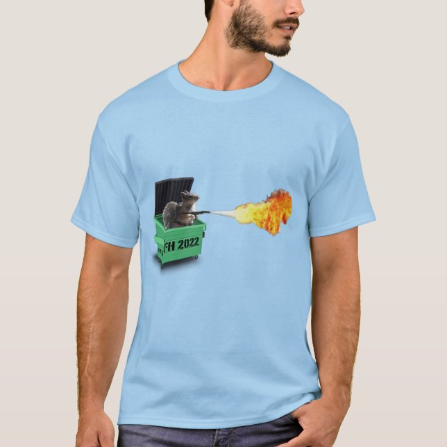 Simply Firecracker Dumpster Fire Colour Tee (Front)