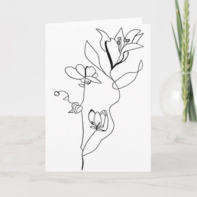 Simply Floral Card (Front)