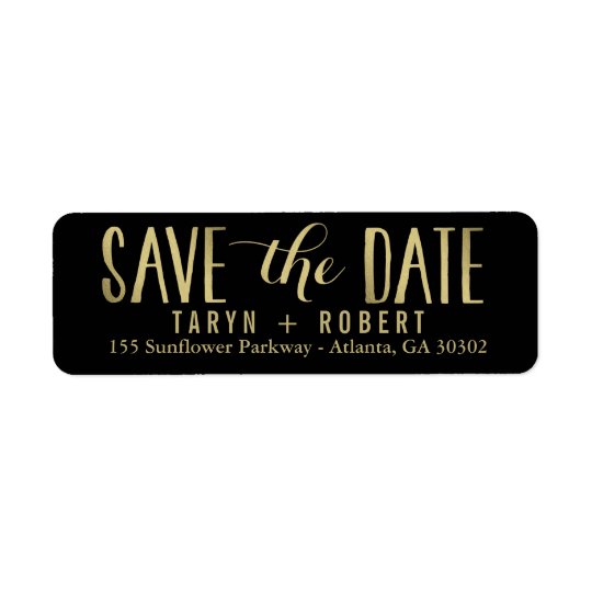 Simply Forever EDITABLE COLOR Save The Date Label Return Address Label