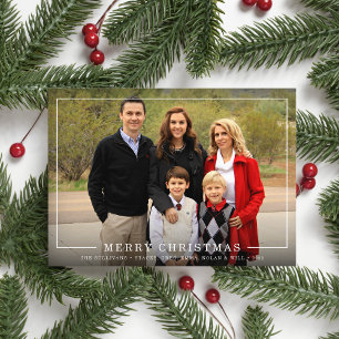 Simply Framed Holiday Photo Card