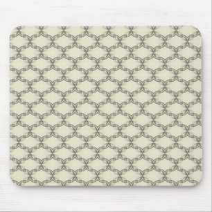 Simply Glamourous Mousepad, Black and Ivory Mouse Pad