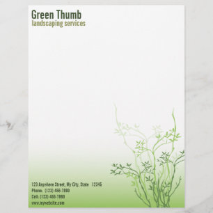 Simply Green Professional Business Letterhead Design