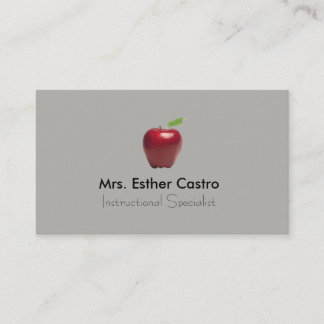 Simply grey business card