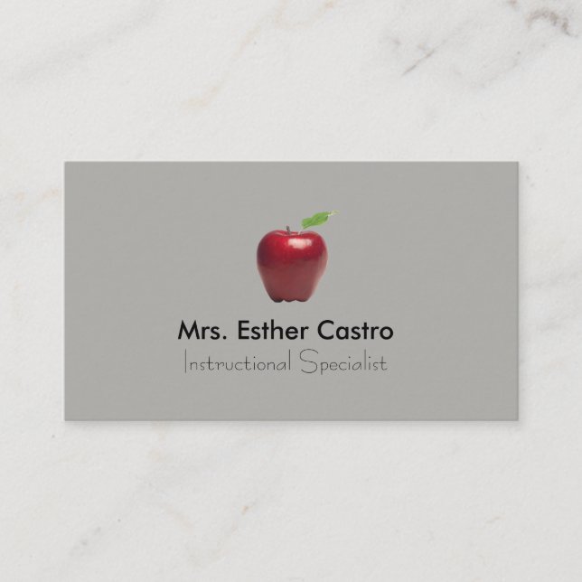 Simply grey business card (Front)
