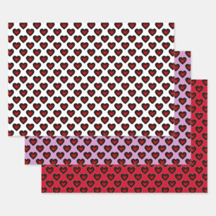 Simply Hearts Collection Wrapping Paper Sheet