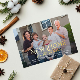 Simply Home FOIL Holiday Moving Announcement