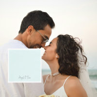 Simply Icy Blue Personalised Wedding Luncheon