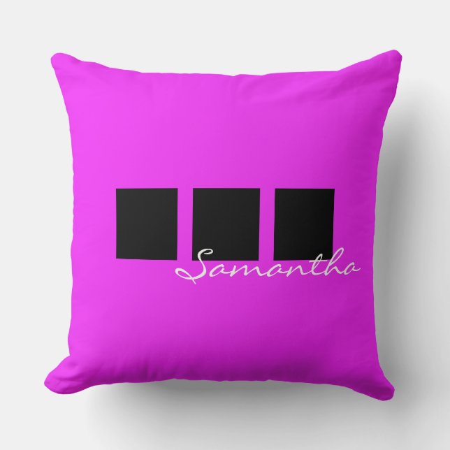 Simply Letter & Icon ART + your colours & ideas Cushion (Front)