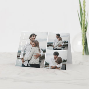 Simply Love Valentine's Day 3-Photo Card - White