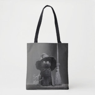 Simply Magical Witch Cat Tote Bag