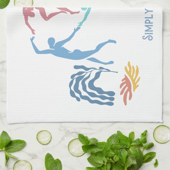 Simply Matisse - Dance T-Shirt Tea Towel (Folded)