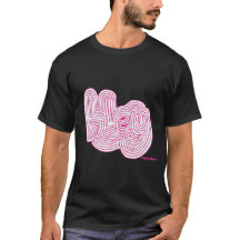 Simply Mazes "Hey" Maze Black T-shirt 